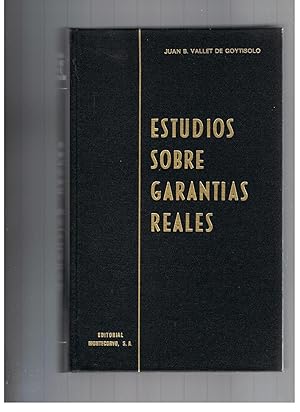 Imagen del vendedor de ESTUDIOS SOBRE GARANTAS REALES a la venta por Librera Torren de Rueda