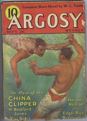 Seller image for ARGOSY Pulp magazine. September 26/1936; Tarzan & the Magic Men by ERB / Edgar Rice Burroughs;. for sale by Comic World