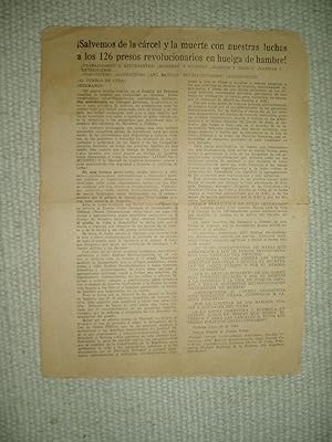 Salvemos de la carcel y la muerte con nuestras luchas a los 126 presios revolucionarios en huelga...