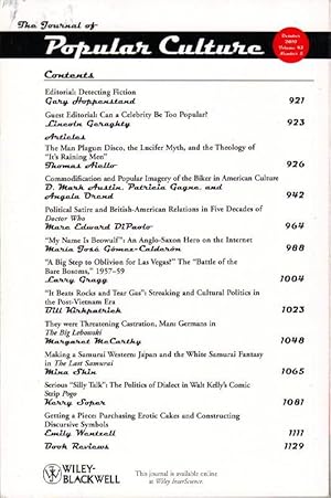 The Journal of Popular Culture: Volume 43, Number 5, October 2010