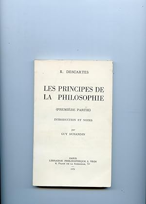 Seller image for LES PRINCIPES DE LA PHILOSOPHIE. ( Premire Partie ) :Introduction et notes par Guy Durandin. for sale by Librairie CLERC