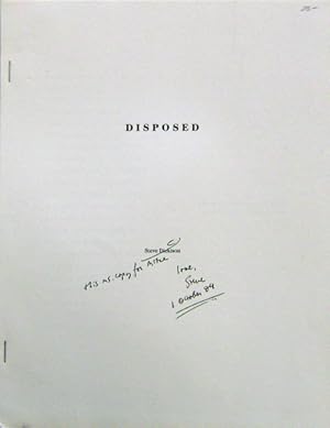 Seller image for Disposed (Inscribed) for sale by Derringer Books, Member ABAA