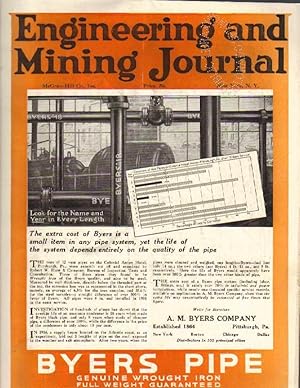 Imagen del vendedor de Engineering and Mining Journal: Volume 106, Number 19: November 9, 1918 a la venta por Clausen Books, RMABA