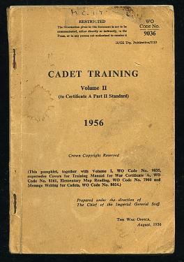 CADET TRAINING Volume II 1956