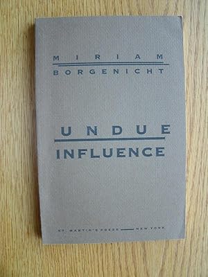 Seller image for Undue Influence for sale by Scene of the Crime, ABAC, IOBA