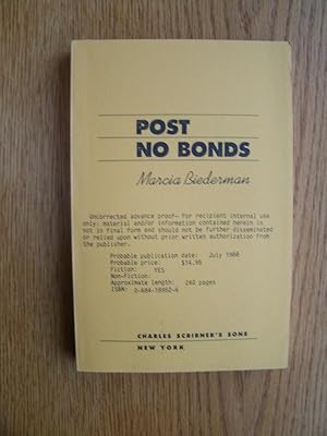 Immagine del venditore per Post No Bonds venduto da Scene of the Crime, ABAC, IOBA