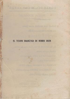 Imagen del vendedor de EL TESORO DRAMTICO DE HENRIK IBSEN a la venta por Librera Torren de Rueda