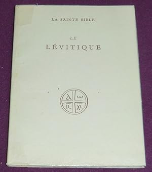 Image du vendeur pour La Sainte Bible - LE LEVITIQUE mis en vente par LE BOUQUINISTE