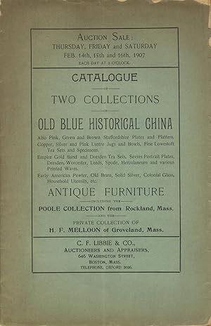 Catalogue of two collections of old blue historical china