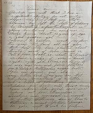 Autograph Letter Signed, June 4th 1840, Schoolcraft, Michigan to Samuel Cobb, Cobb Corners, N.H.