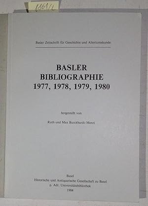 Bild des Verk�ufers f�r Basler Bibliographie - 1977, 1978, 1979, 1980 - Basler Zeitschrit F�r Geschichte Und Altertumskunde zum Verkauf von Antiquariat Tr�ger