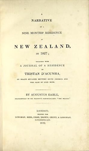 A narrative of a nine months' residence in New Zealand in 1827 together with a journal of a resid...