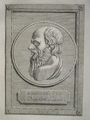 Bild des Verk�ufers f�r Kupferstich-Portrait von Nabholz nach einer Gemme in der Daktyliothek von Philipp Daniel Lippert in Dresden. zum Verkauf von Antiquariat Thomas Rezek