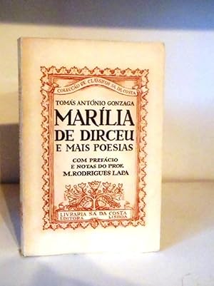 Seller image for Marlia de Dirceu e mais poesias. Com prefcio e notas do Prof. M. Rodrigues Lapa. for sale by BRIMSTONES