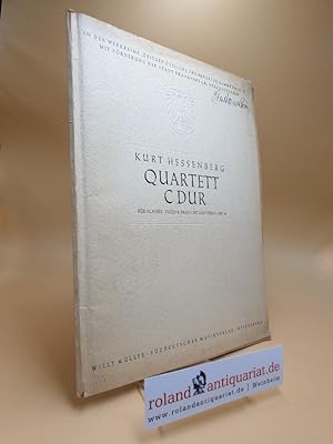 Bild des Verkufers fr Quartett C Dur fr Klavier, Violine, Bratsche und Cello. Op. 10 zum Verkauf von Roland Antiquariat UG haftungsbeschrnkt