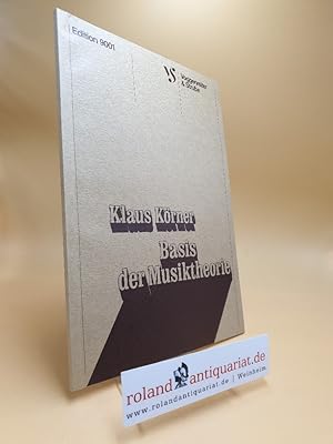 Bild des Verkufers fr Basis der Musiktheorie zum Verkauf von Roland Antiquariat UG haftungsbeschrnkt