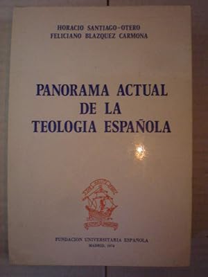 Imagen del vendedor de Panorama actual de la teologa espaola. a la venta por Librera Antonio Azorn