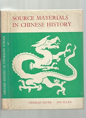 Bild des Verkufers fr Source Materials in Chinese History zum Verkauf von Roger Lucas Booksellers