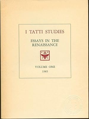 Image du vendeur pour I Tatti Studies: Essays in the Renaissance, Volume One mis en vente par Book Dispensary
