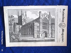 The Saturday Magazine No 72, ROCHESTER CATHEDRAL, TURNBERRY CASTLE, 1833 Ag