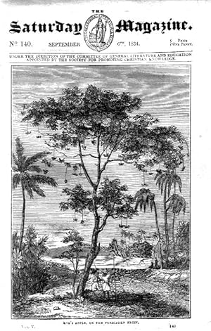 Bild des Verkufers fr The Saturday Magazine No 140, CEYLON TREES, COMMON BEE, 1834 zum Verkauf von Tony Hutchinson