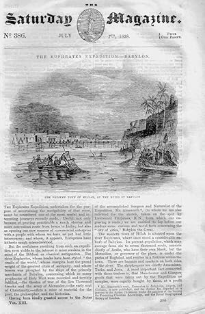 The Saturday Magazine No 386,The EUPHRATES EXPEDITION Babylon,Coronation Regalia ,1838