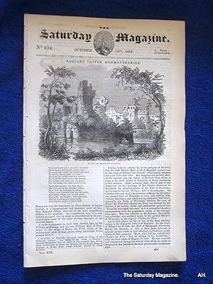 The Saturday Magazine No 404,RAGLAND CASTLE,Monmouthshire, Electricity - Conductors and Non-Condu...