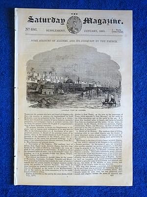 The Saturday Magazine No 486, Supplement Issue - Some Account of Algiers and It's Conquest by the...