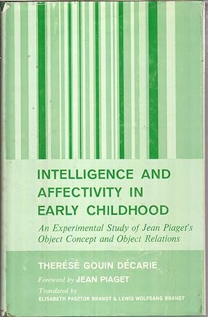 Seller image for Intelligence and Affectivity in Early Childhood for sale by Jonathan Grobe Books