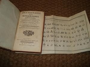 DICTIONNAIRE DES MONOGRAMMES CHIFFRES LETTRES INITIALES LOGOGRYPHES REBUS sous lesquels les plus ...