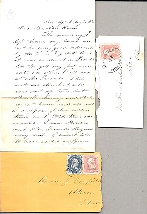 Autograph Letter., Signed Aug. 31, 1862 From Henry E. Canfield, New York City. To Horace G. Canfi...