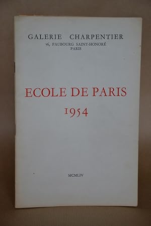 Seller image for Ecole De Paris 1954 for sale by Librairie Raimbeau