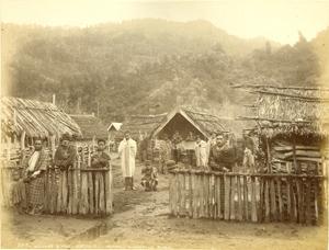 3515 Village Scene, Koroniti (Corinth) Wanganui River, New Zealand [MAORI PHOTOGRAPH]