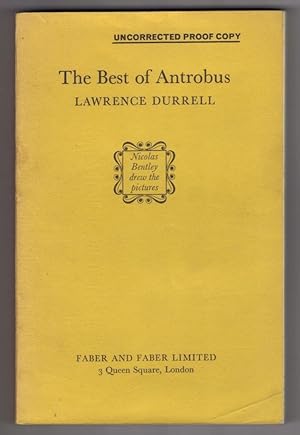 Imagen del vendedor de The Best of Antrobus [Proof Copy] a la venta por The Bookshop at Beech Cottage