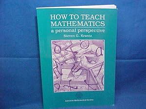 Immagine del venditore per How to Teach Mathematics: A Personal Perspective venduto da Gene The Book Peddler