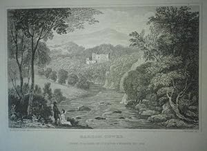 Fine Original Antique Engraving Illustrating Bardon Tower, Published in 1830.