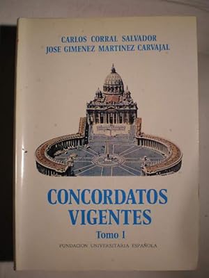 Bild des Verkufers fr Concordatos vigentes. Textos originales, traducciones e introducciones. Tomo I. Textos de los concordatos vigentes en Alemania, Austria y Suiza. zum Verkauf von Librera Antonio Azorn