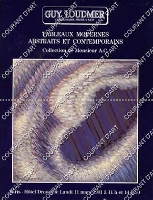 TABLEAUX MODERNES, ABSTRAITS ET CONTEMPORAINS. [COMMERE. DEFOSSEZ. FONTANAROSA. LEPRIN. MACLET. C...