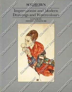 IMPRESSIONIST AND MODERN DRAWINGS AND WATERCOLOURS. [BOUDIN. ENSOR. VAN GOGH. DAUMIER. DEGAS. GAU...