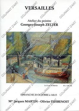 ATELIER DU PEINTRE GEORGES-JOSEPH ZELTER. AQUARELLES. GOUACHES. 20/10/    . (Weight= 64 grams)