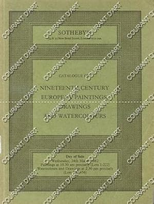 19TH CENTURY EUROPEAN PAINTINGS, DRAWINGS AND WATERCOLOURS. [BARATTI. BESNARD. BERNE-BELLECOURT. ...