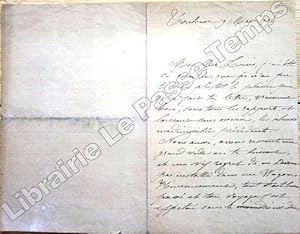 Imagen del vendedor de L .A. S. / Lettres autographes signes de Louise ROUGER [grand-mre du Comte Louis d'Adhmar]  son petit fils Louis d'Adhmar. a la venta por Jean-Paul TIVILLIER