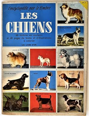 Image du vendeur pour Album d'images / L'Encyclopdie par le Timbre - Un Livre d'Or - N 3 - LES CHIENS. Par Herman. 60 timbres en couleurs et 48 pages de texte et d'illustrations  colorier. mis en vente par Jean-Paul TIVILLIER