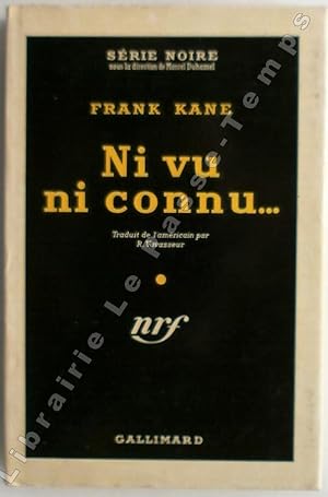 Image du vendeur pour Collection Srie Noire - N 127 - NI VU NI CONNU. (About face, 1947). Traduit de l'amricain par R. Vavasseur. mis en vente par Jean-Paul TIVILLIER