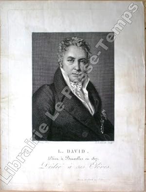 Bild des Verkufers fr Gravure / L. DAVID, peint  Bruxelles en 1817. Ddi  ses lves. F. J. Navez Pinxt., J. L. Potrelle sculpt. zum Verkauf von Jean-Paul TIVILLIER