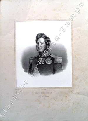 Bild des Verkufers fr Gravure / LOUIS PHILIPPE I, Roi des Franais. Peint par F. Winterhalter. Lith. par Lon Nol. zum Verkauf von Jean-Paul TIVILLIER