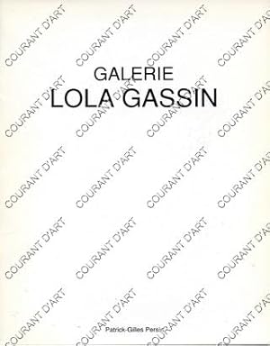 GALERIE LOLA GASSIN.EXTRAIT DE CIMAISE N°212-213. JUIN-JUILLET-AOUT 1991. LIONEL NOSMAS. ANNE GER...