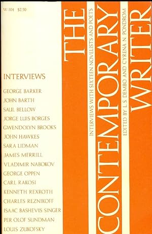 Imagen del vendedor de The Contemporary Writer Interviews with Sixteen Novelists and Poets a la venta por The Ridge Books