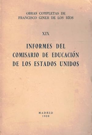 Seller image for Informes del comisario de educacin de los Estados Unidos for sale by Librera Vobiscum