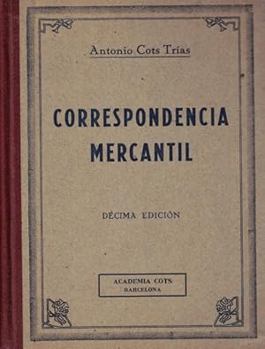 Seller image for Correspondencia Mercantil for sale by Librera Vobiscum